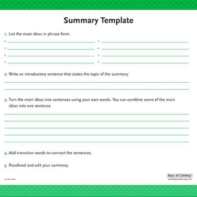 Poster: Summary Template
