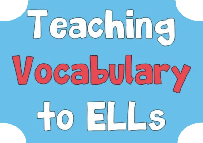 Vocabulary Instruction For English Language Learners Keys To Literacy